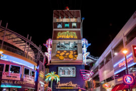 Slotzilla Zipline Las Vegas - Fremont Street Experience, Ziplining in Las Vegas, Zipline Las Vegas, Fremont Zipline, Slotzilla, Kid Friendly Vegas, Kid Friendly Las Vegas, Las Vegas Activities, Things to do Las Vegas, Las Vegas Tips, Las Vegas Things to do, Ziplining in Las Vegas, Las Vegas Travel, Fremont Street Experience | Wanderlustyle.com